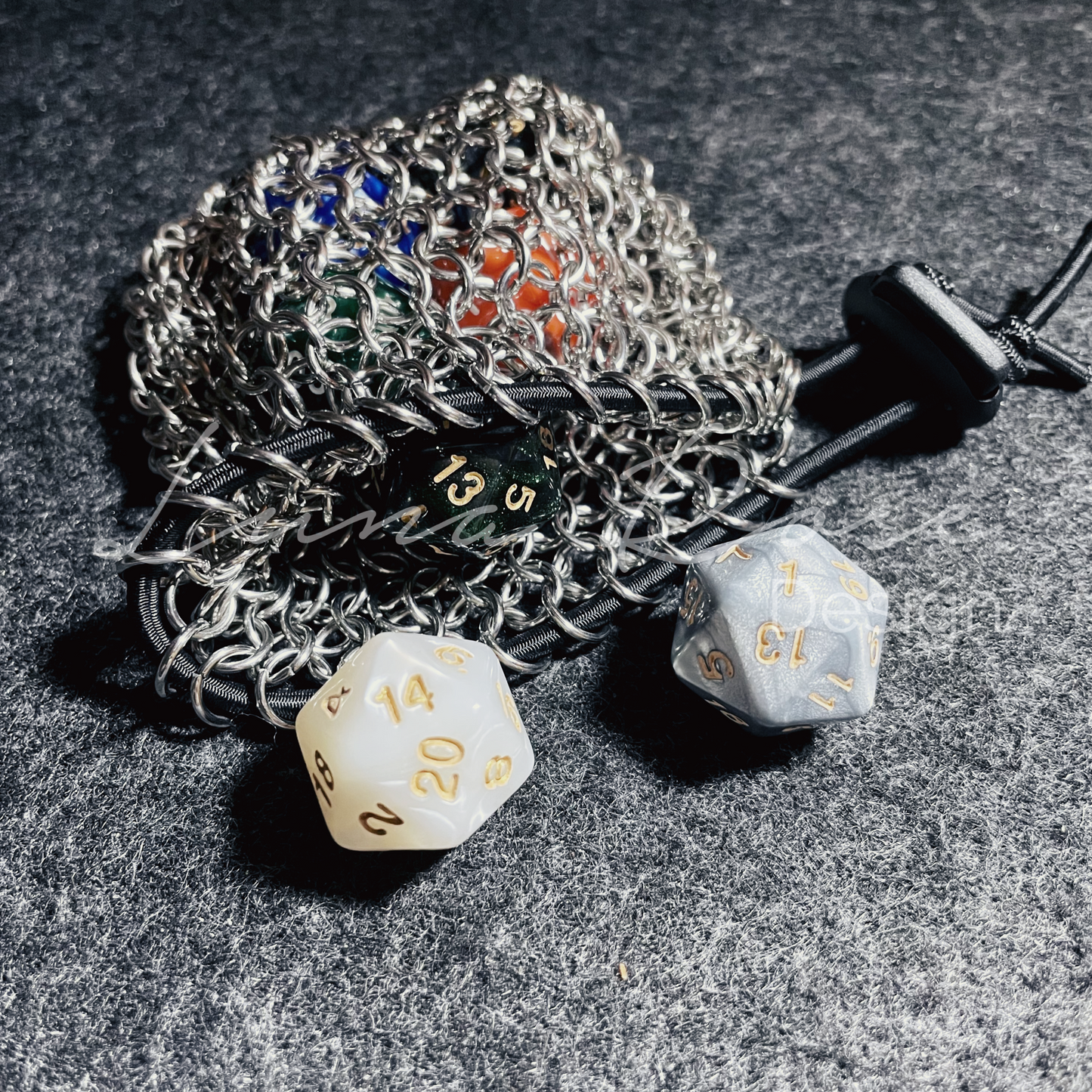 Dice Bag - Small, Stainless Steel