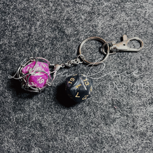 Dice Cage Keyring